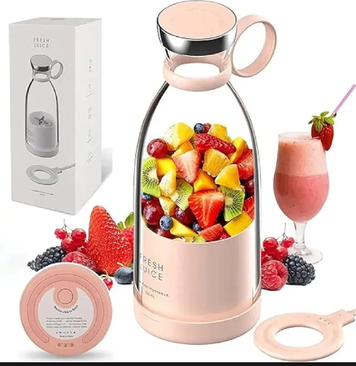 Fresh Juice ব্র্যান্ডের একটি Portable Electric Juicer / Mini Blender Bottle