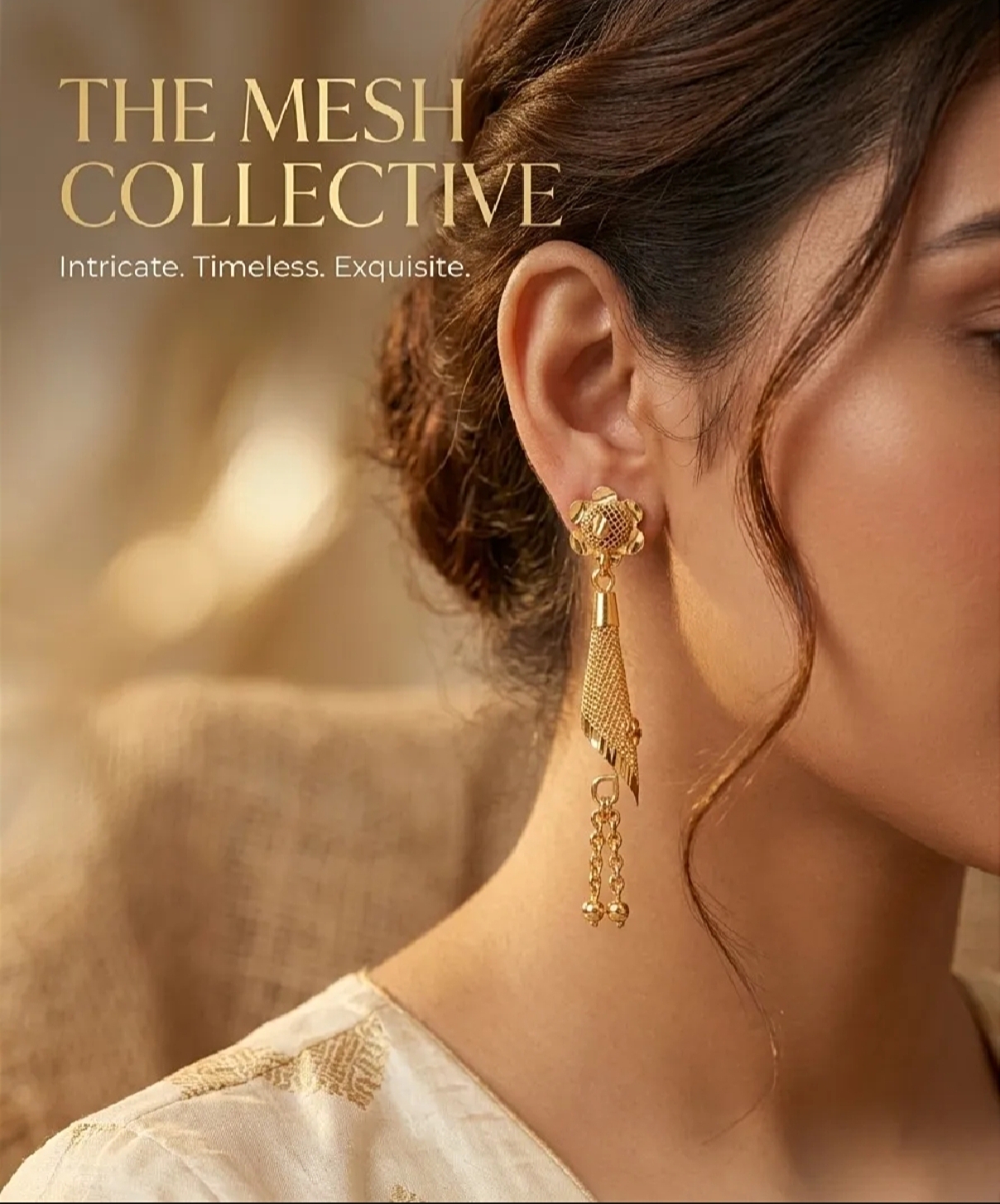 1-2 year coller গ্যারান্টি Elegant Gold plated earring For Women
